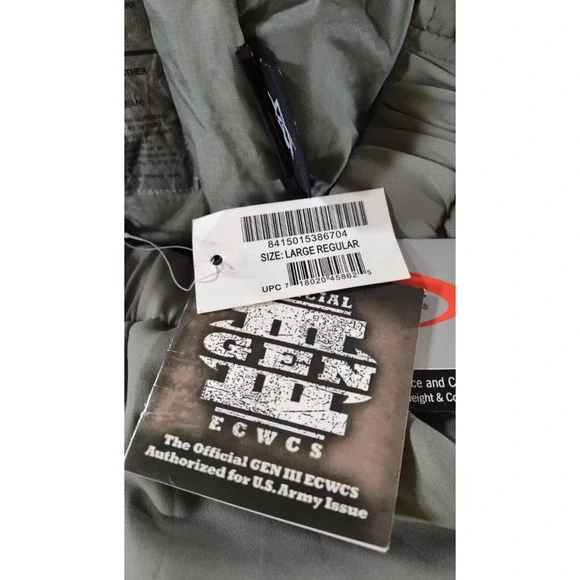 Army Issue ECWCS Primaloft Level 7 Parka Trousers Pants Gray Large Regular NWT - Picture 5 of 11